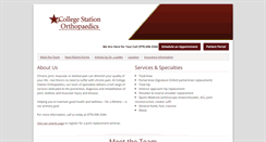 Desktop Screenshot of csorthopaedics.com